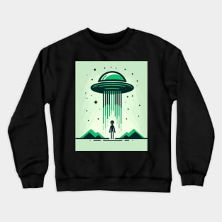 Green Alien Crewneck Sweatshirt